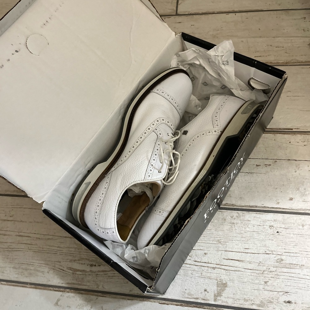 MARKED DOWN White Leather Men's FootJoy Premiere